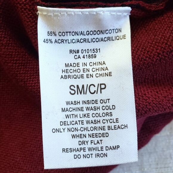 Darth Vader Christmas Sweater Mens S Red Holiday Fair Isle Disney Star Wars NEW - Picture 9 of 9